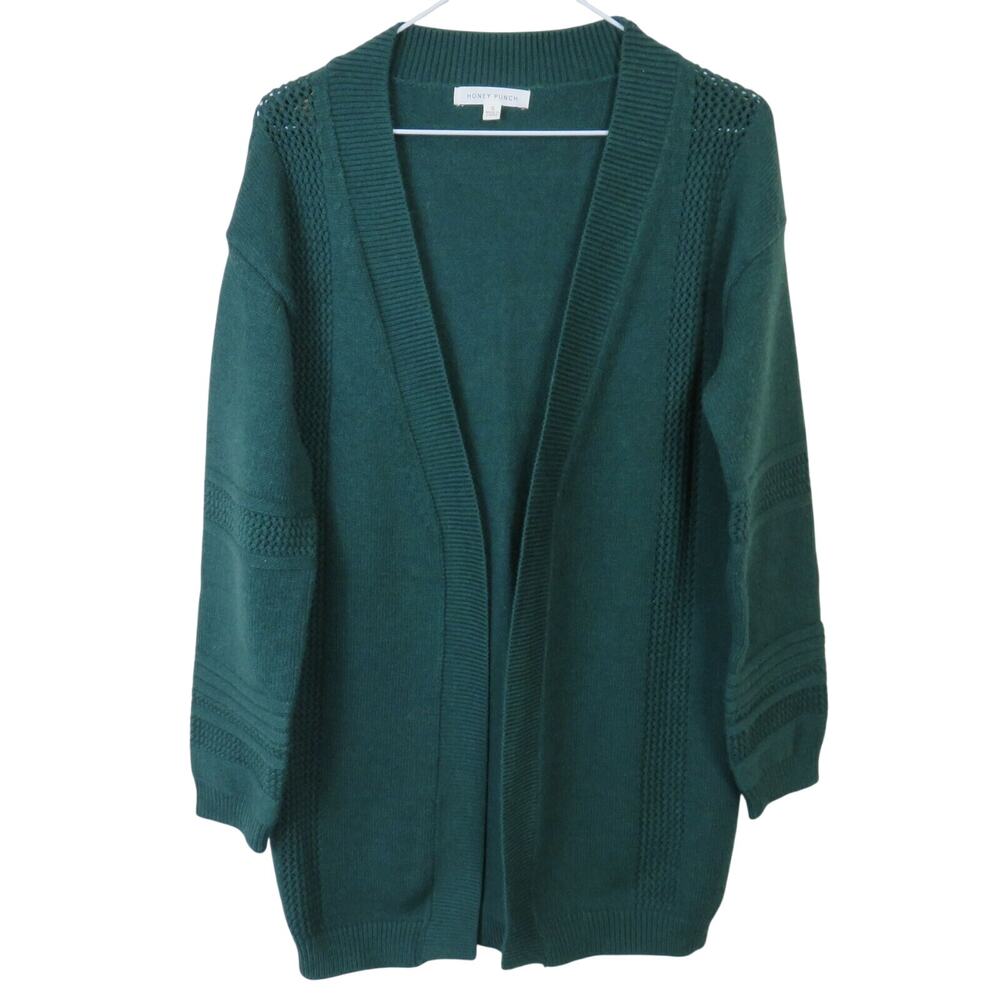 Honey Punch Green Duster Cardigan - Women's Small